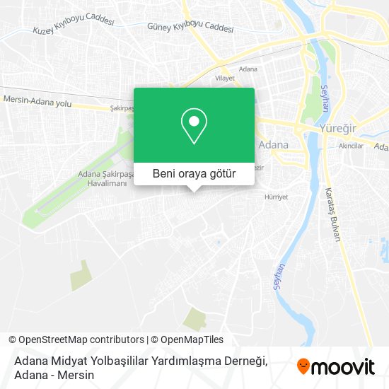 Adana Midyat Yolbaşililar Yardımlaşma Derneği harita