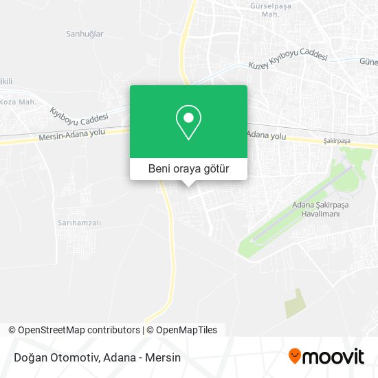 Doğan Otomotiv harita