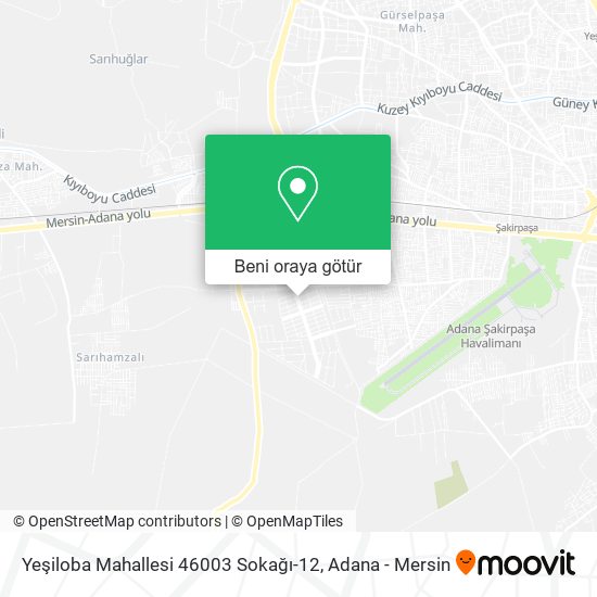 Yeşiloba Mahallesi 46003 Sokağı-12 harita