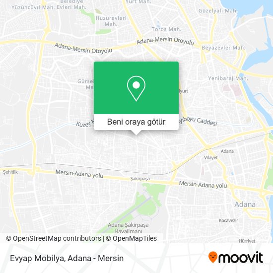 Evyap Mobilya harita