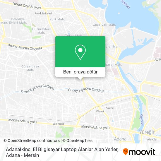 Adanaİkinci El Bilgisayar Laptop Alanlar Alan Yerler harita