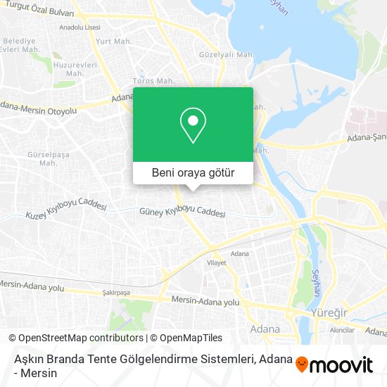 Aşkın Branda Tente Gölgelendirme Sistemleri harita