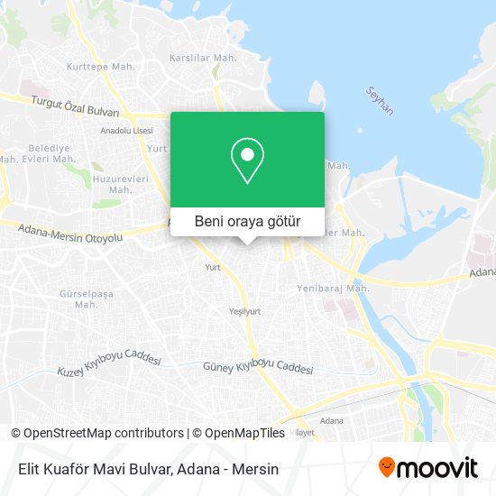 Elit Kuaför Mavi Bulvar harita