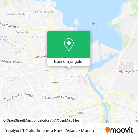 Yeşilyurt 1 Nolu Dinlenme Parkı harita