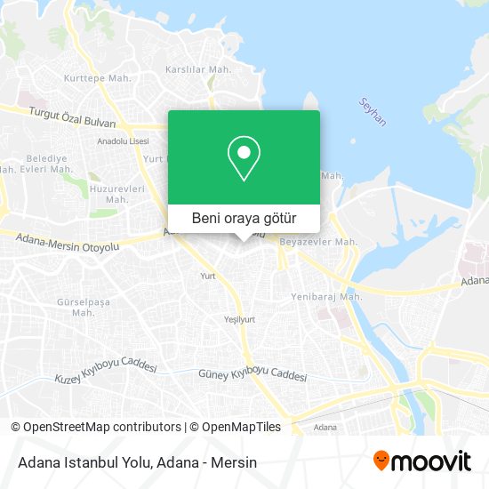 Adana Istanbul Yolu harita
