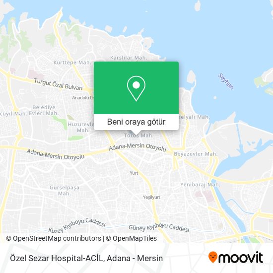 Özel Sezar Hospital-ACİL harita