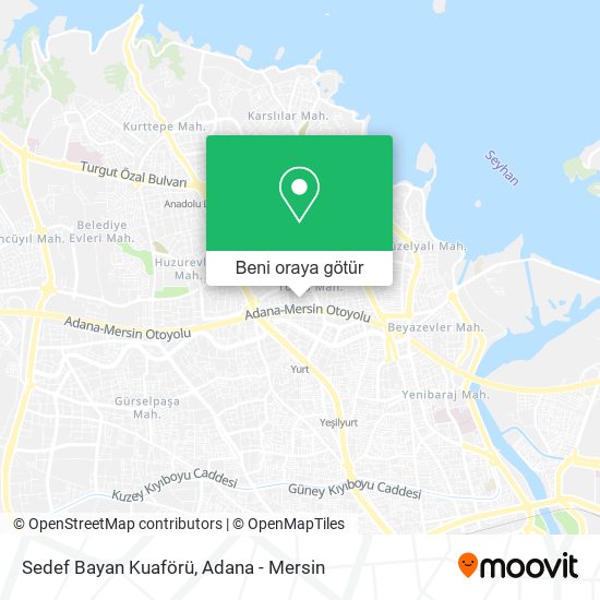 Sedef Bayan Kuaförü harita