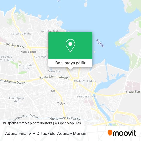 Adana Final VIP Ortaokulu harita
