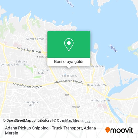 Adana Pickup Shipping - Truck Transport harita