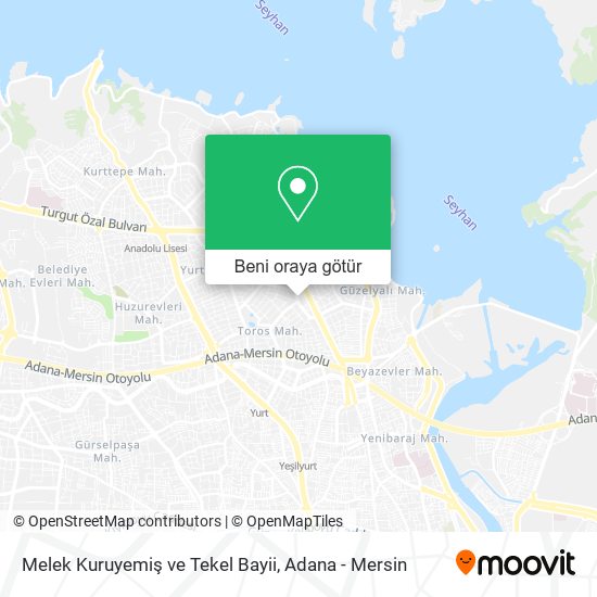 Melek Kuruyemiş ve Tekel Bayii harita