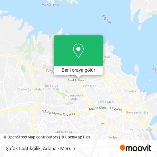 Şafak Lastikçilik harita