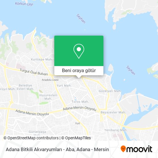 Adana Bitkili Akvaryumları - Aba harita