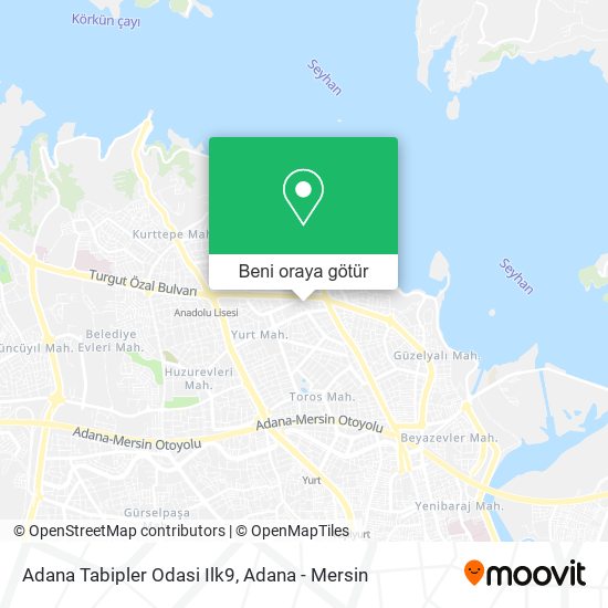 Adana Tabipler Odasi Ilk9 harita