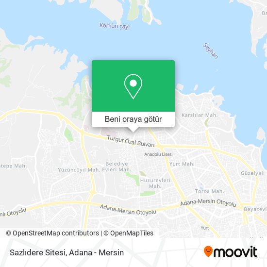 Sazlıdere Sitesi harita