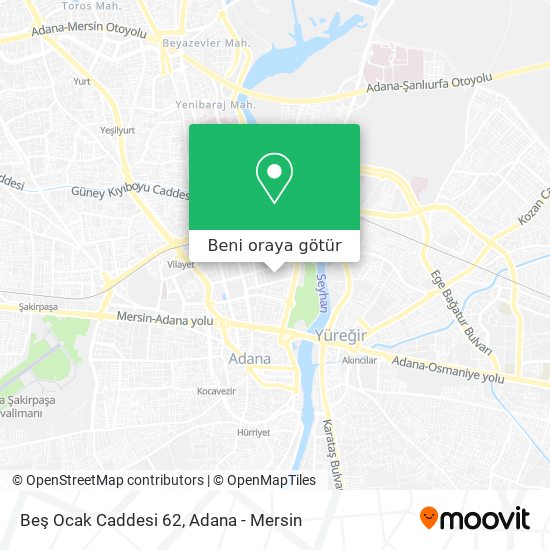 Beş Ocak Caddesi 62 harita