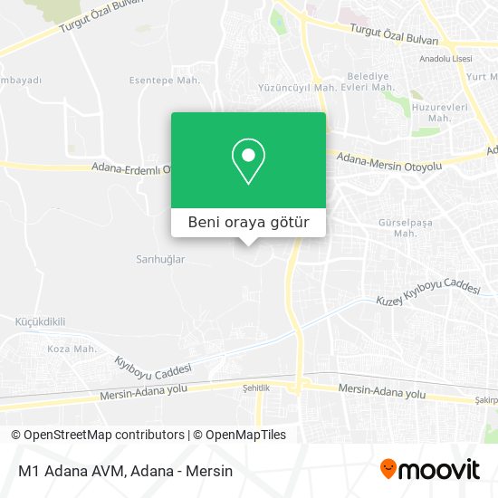 M1 Adana AVM harita