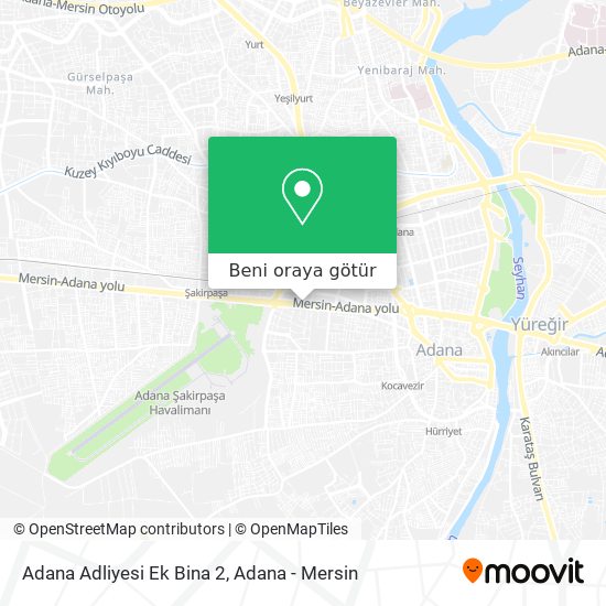 Adana Adliyesi Ek Bina 2 harita