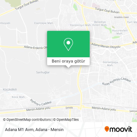 Adana M1 Avm harita