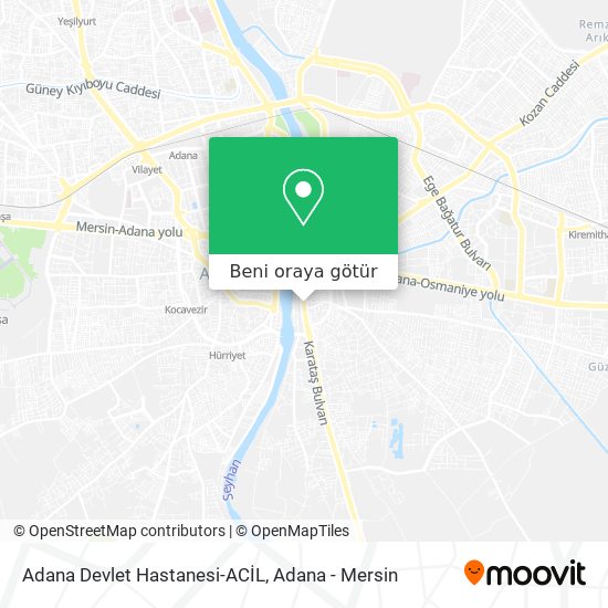 Adana Devlet Hastanesi-ACİL harita