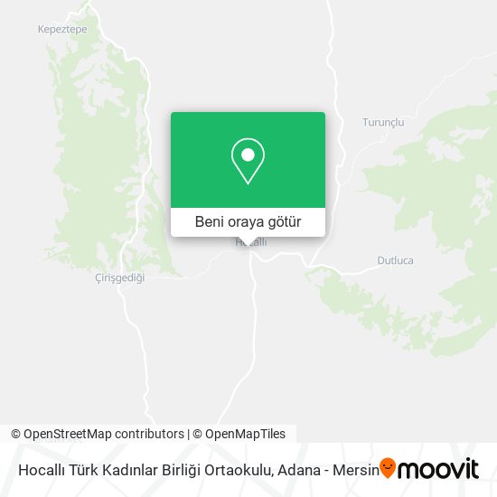 Hocallı Türk Kadınlar Birliği Ortaokulu harita