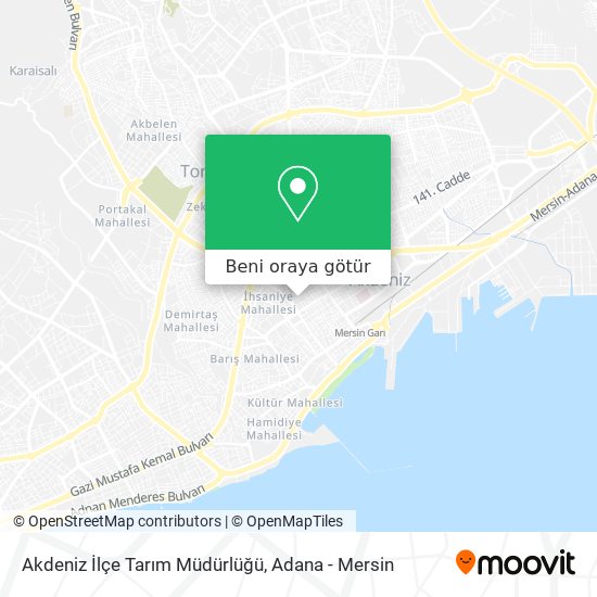 Akdeniz İlçe Tarım Müdürlüğü harita