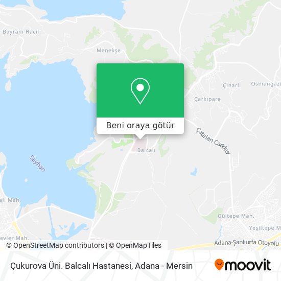 Çukurova Üni. Balcalı Hastanesi harita