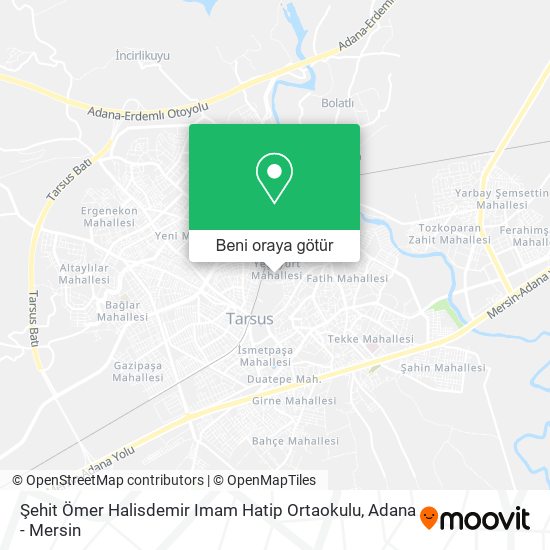 Şehit Ömer Halisdemir Imam Hatip Ortaokulu harita