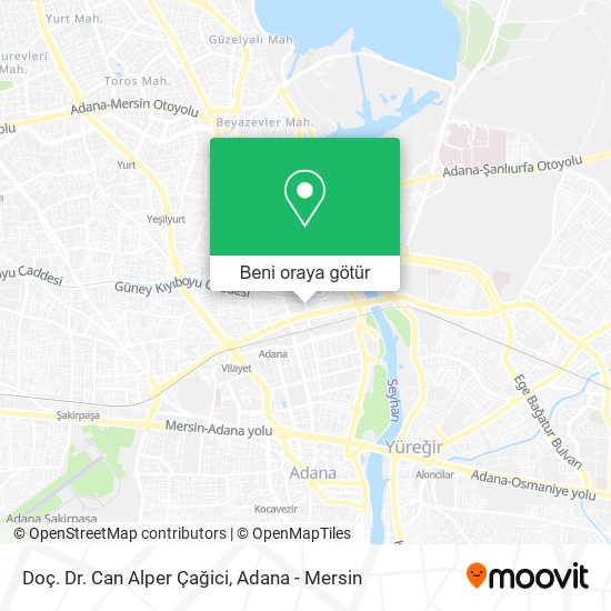 Doç. Dr. Can Alper Çağici harita