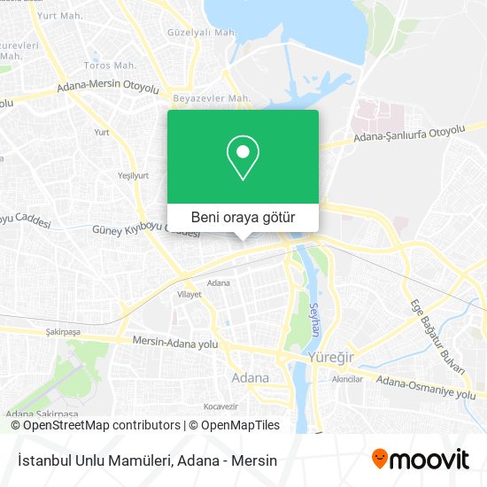 İstanbul Unlu Mamüleri harita