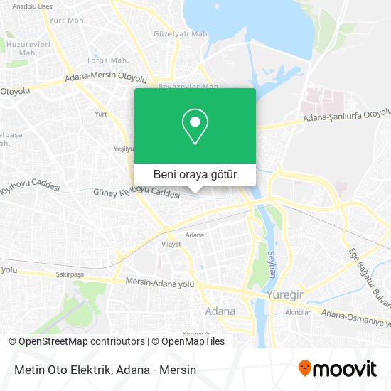 Metin Oto Elektrik harita