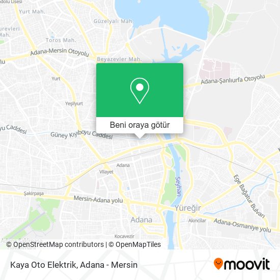 Kaya Oto Elektrik harita