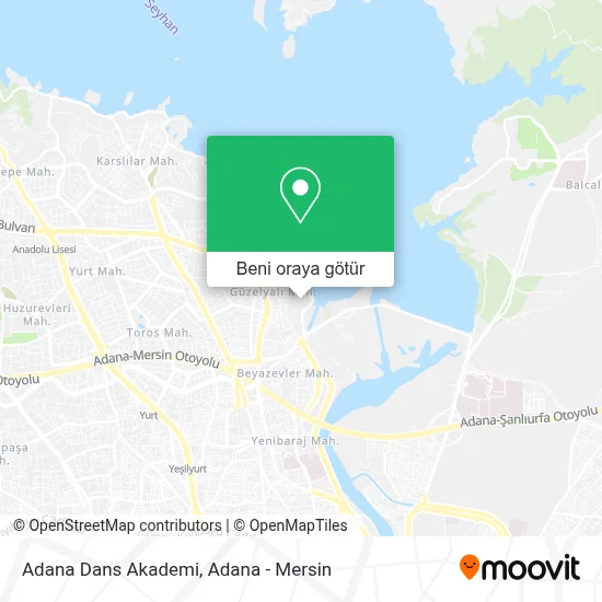 Adana Dans Akademi harita