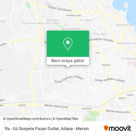 Ra - Gü Sosyete Pazarı Outlet harita