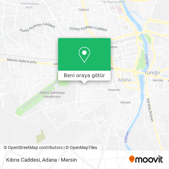 Kıbrıs Caddesi harita