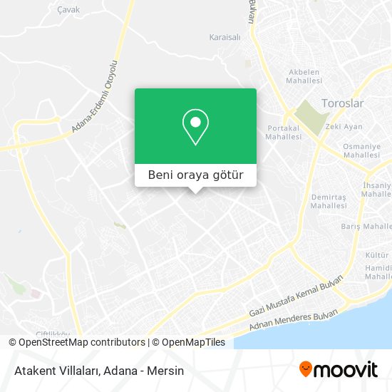 Atakent Villaları harita