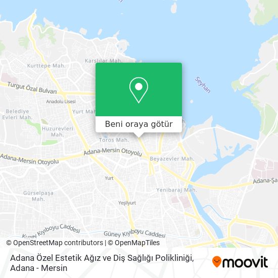 Adana Özel Estetik Ağız ve Diş Sağlığı Polikliniği harita
