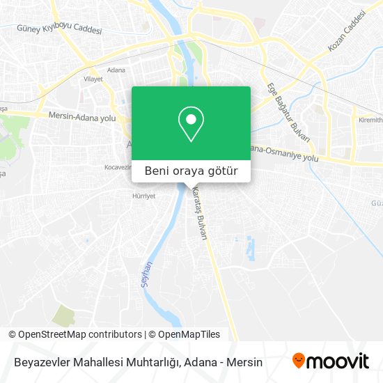 Beyazevler Mahallesi Muhtarlığı harita