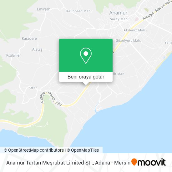 Anamur Tartan Meşrubat Limited Şti. harita