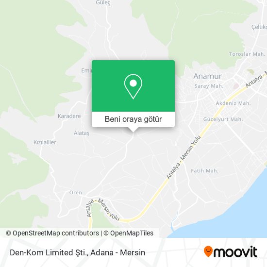 Den-Kom Limited Şti. harita