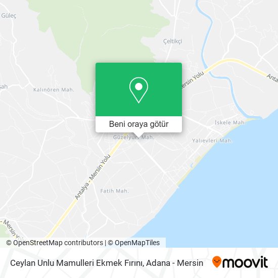 Ceylan Unlu Mamulleri Ekmek Fırını harita