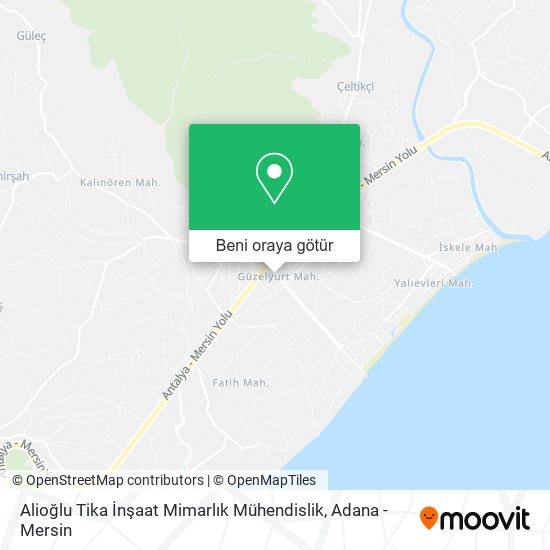 Alioğlu Tika İnşaat Mimarlık Mühendislik harita