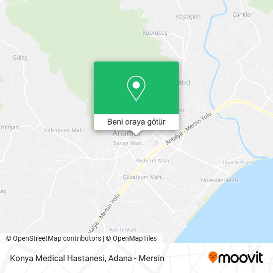 Konya Medical Hastanesi harita