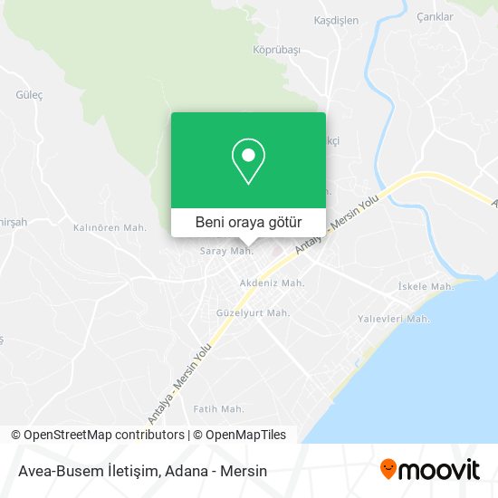 Avea-Busem İletişim harita