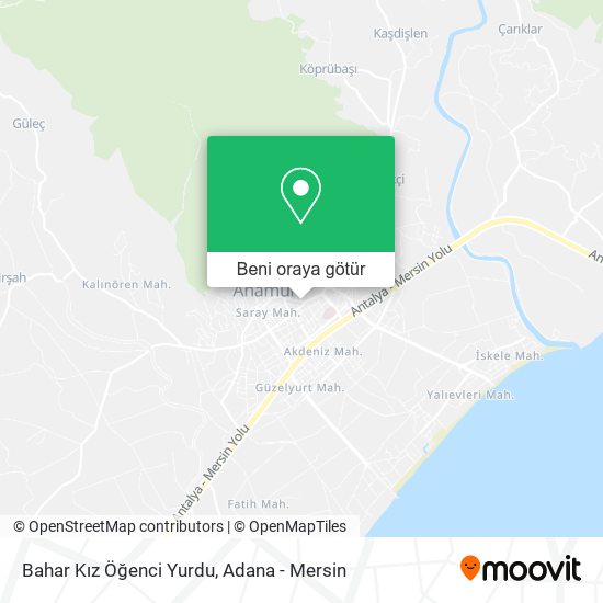 Bahar Kız Öğenci Yurdu harita