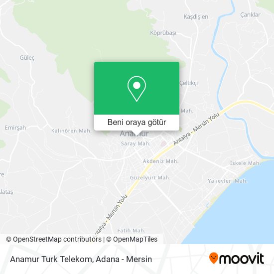Anamur Turk Telekom harita