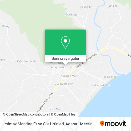 Yılmaz Mandıra Et ve Süt Ürünleri harita