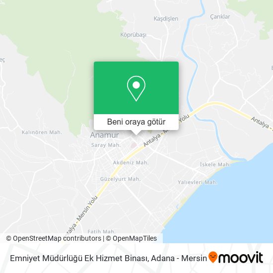 Emniyet Müdürlüğü Ek Hizmet Binası harita