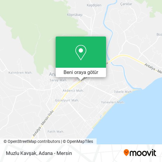 Muzlu Kavşak harita