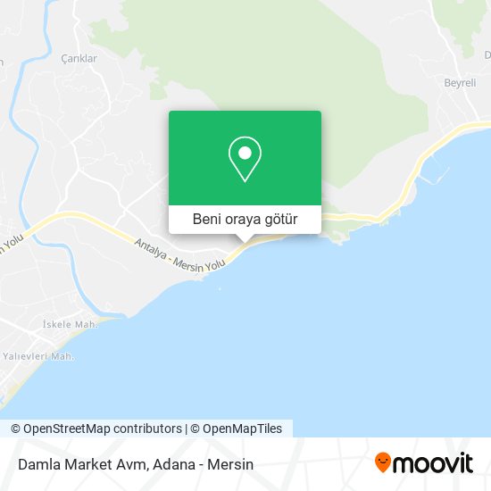 Damla Market Avm harita