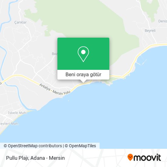 Pullu Plajı harita